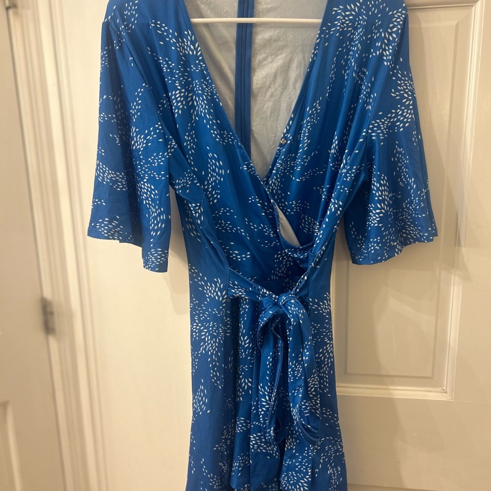 Blue Patterned Romper - Picture 2 of 3